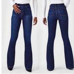Spanx Women’s Flare Jeans Large 34" Inseam Sculpting Denim